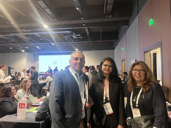 The team with visitors, LATAM 2026